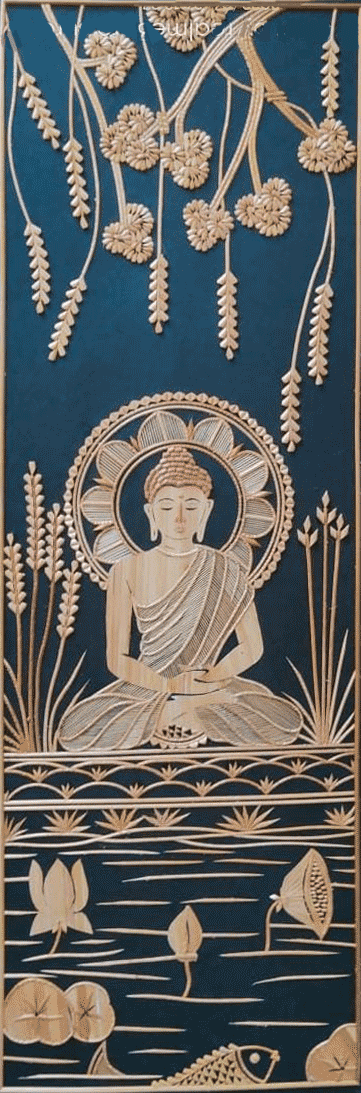 Lord Buddha in Sikki Grass work by Suraj Kumar Sahu Thumbnail