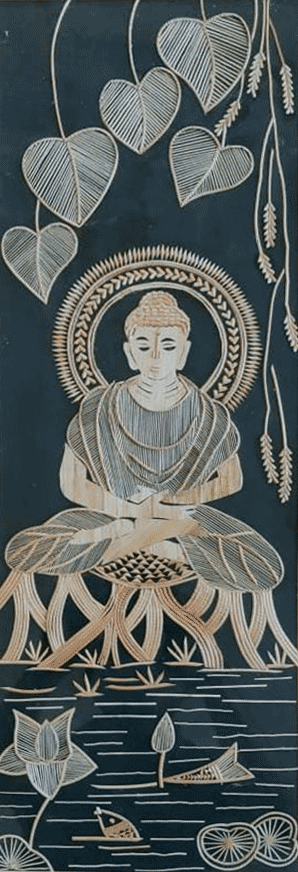 Lord Buddha in Sikki Grass work by Suraj Kumar Sahu Thumbnail