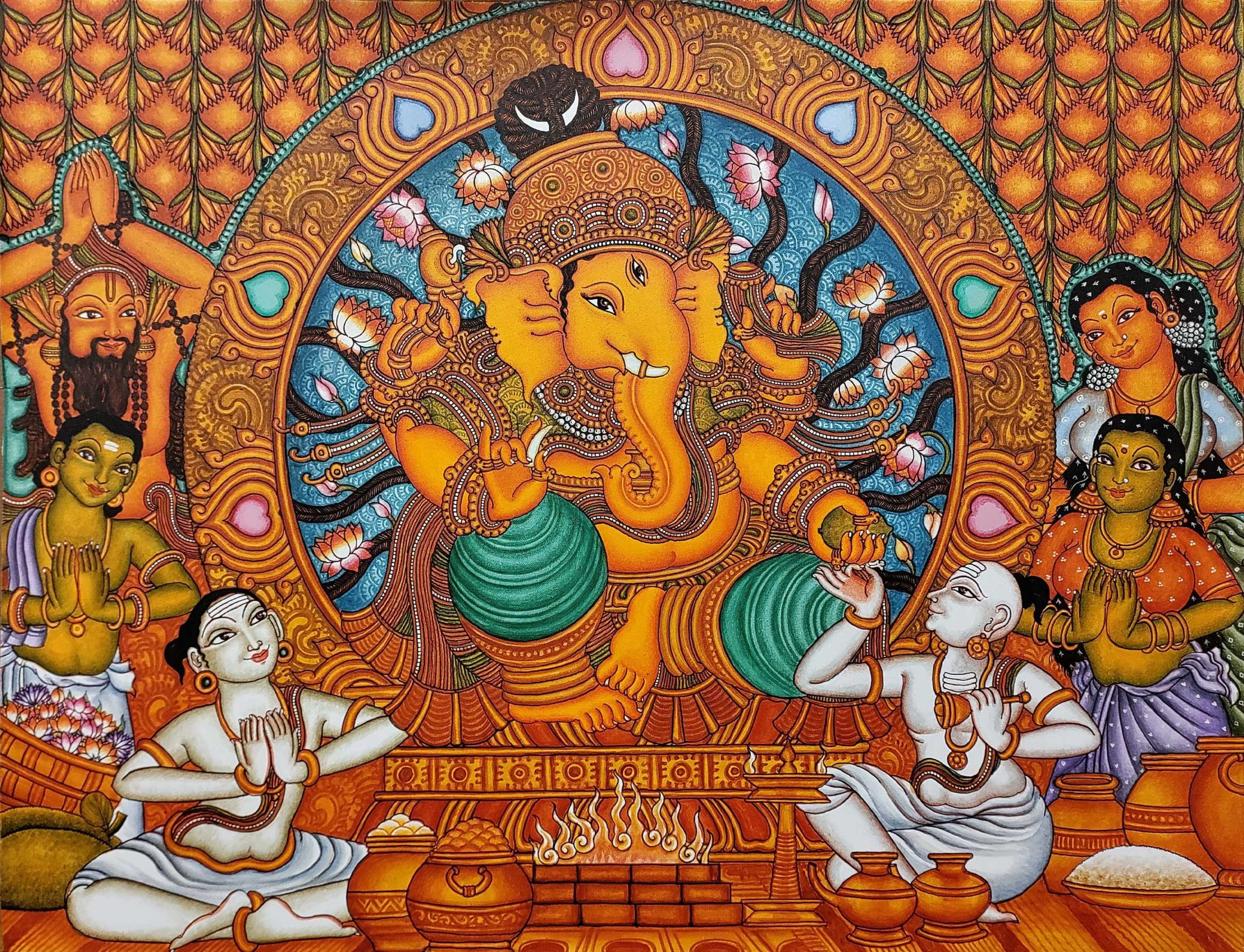 Tenture ÉléphantDe Méditation (Ganesh Tenture ÉléphantDe Méditation (Ganesh