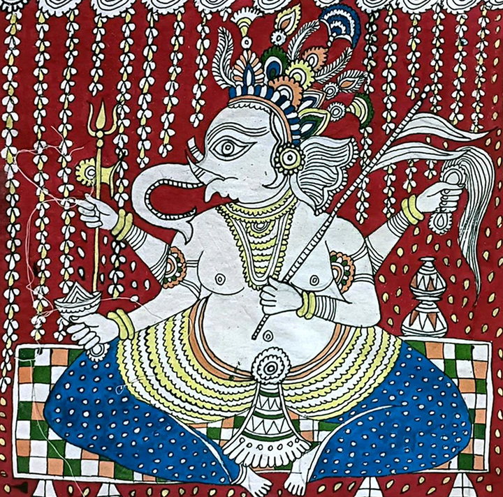 Lord Ganesha Mata Ni Pachedi By Dilip Chitara For Home Decor Thumbnail