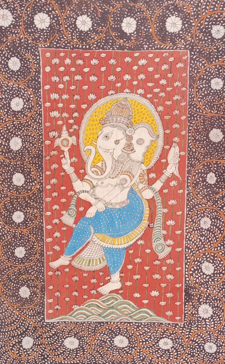 Lord Ganesha Mata Ni Pachedi By Dilip Chitara For Home Decor Thumbnail