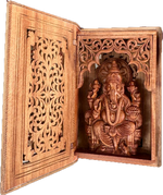 Lord Ganesha in Sandalwood carving by Om Prakash