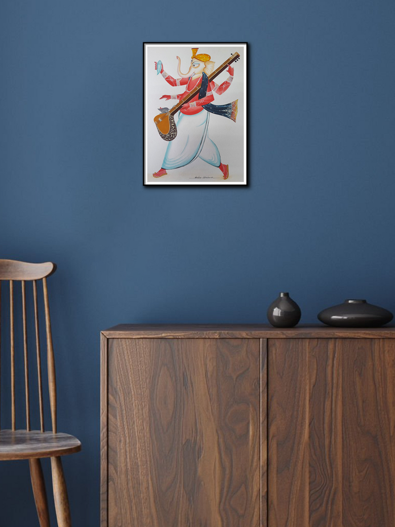 Lord Ganesha with a Sitar in Kalighat for sale