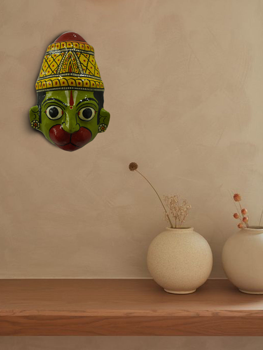 Hanuman Ritual Mask Buy Hanuman Ji Mask Cheriyal- Wall Hanging