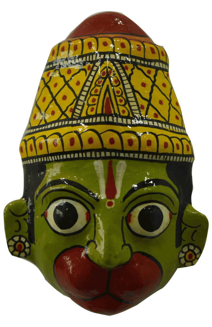 Hanuman Ritual Mask Buy Hanuman Ji Mask Cheriyal- Wall Hanging