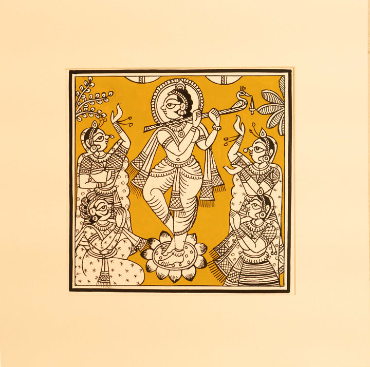 Lord Krishna playing flute: Phad by Kalyan Joshi Thumbnail