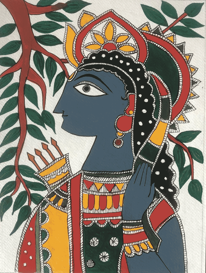 Lord Ram in Madhubani by Izhar Ansari Thumbnail