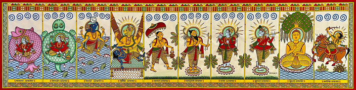 Lord Vishnu Avatars in Phad by Kalyan Joshi Thumbnail