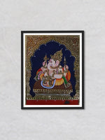 Lord Ganesha Tanjore Painting by Sanjay Tandekar