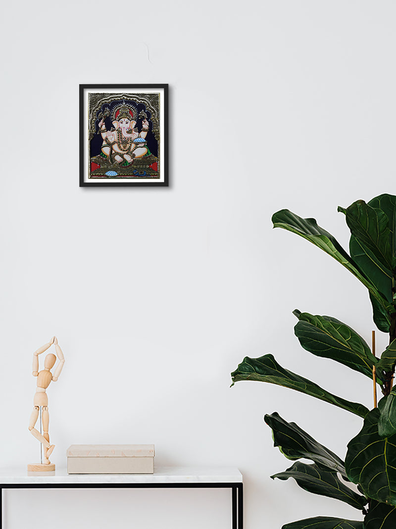Lord Ganesha, Tanjore Art for sale