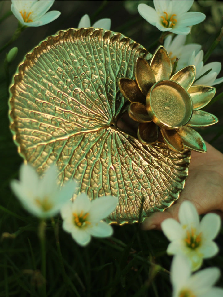 Lotus plate In Brass work by Chanchal Chakraborty Thumbnail