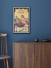 Love's Intimate Embrace: A Kalighat Painting by Uttam Chitrakar