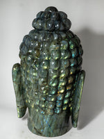 Labradorite Carving of Buddha's Head by Prithvi Kumawat