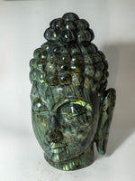 Labradorite Carving of Buddha's Head by Prithvi Kumawat