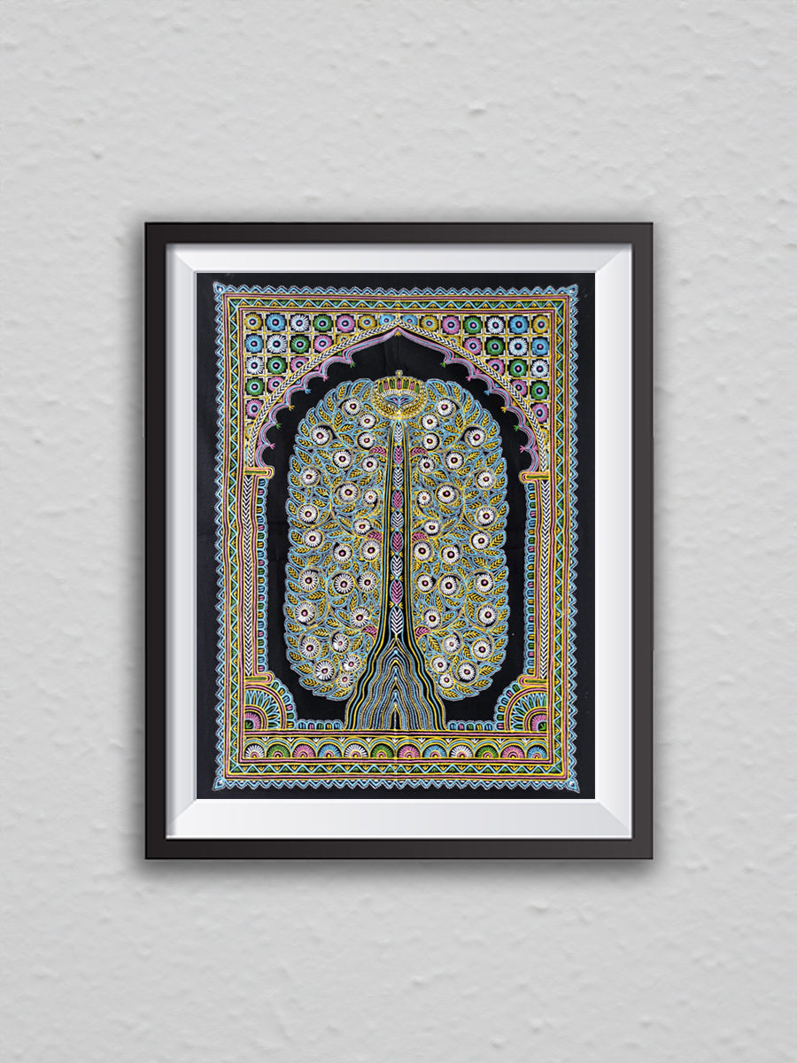 Artist Hanis Rogan Order Multicolored Tree of Life Rogan Art | Buy Indian Artwork Online