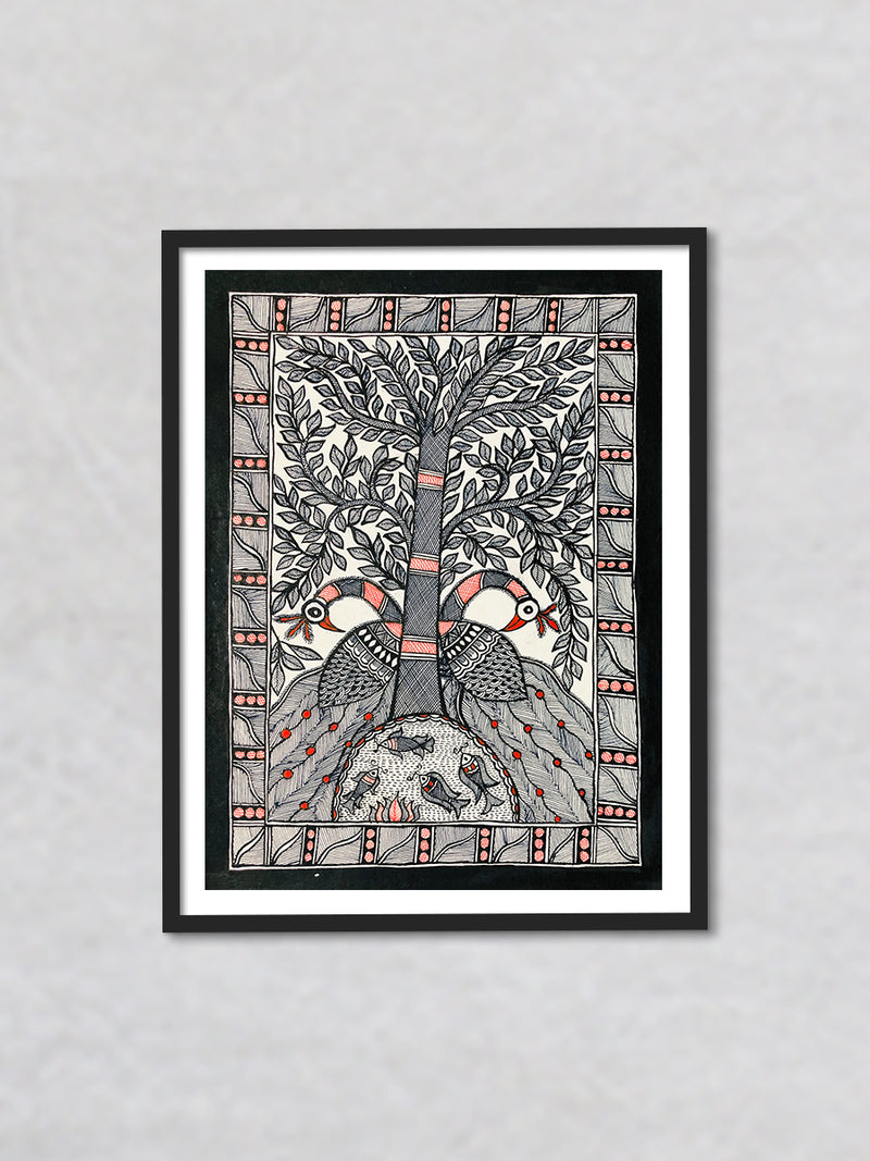 Lush abudance - Vitality of Life Madhubani Art by Ambika Devi