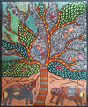 Shop Nature's Harmony: Madhubani Painting by Vibhuti Nath