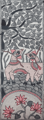 Buy Deers in Madhubani by Priti Karn