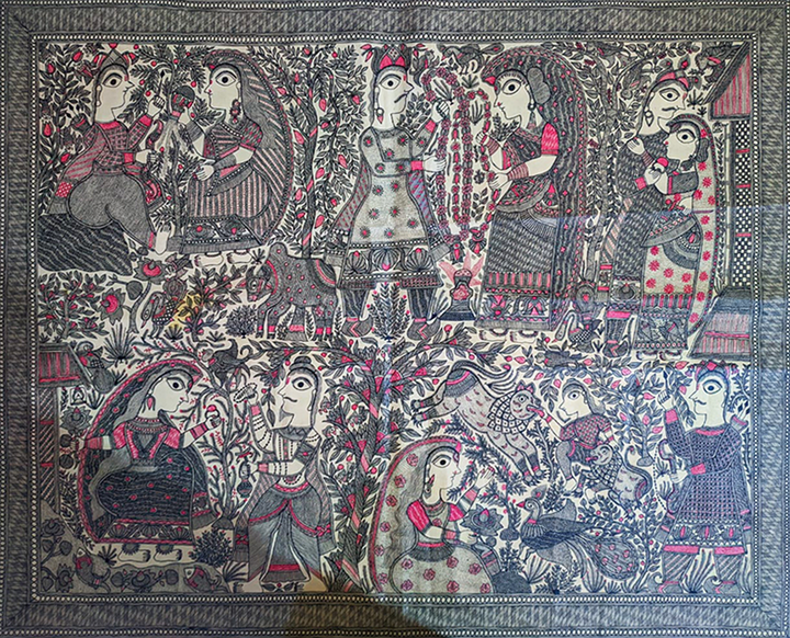 Love Story of King Dushyant & Shakuntala By Kalidas: Madhubani by Ambika Devi Thumbnail