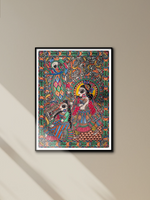 The Eternal Couple in Madhubani by Ambika Devi for sale