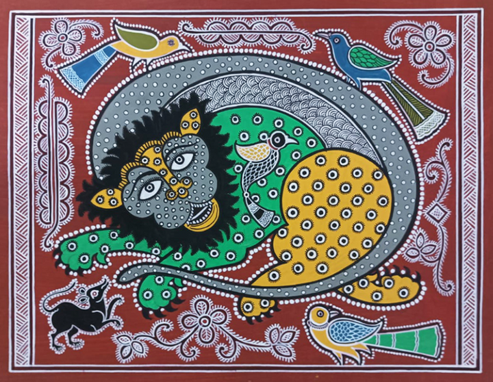 Harmony of the wild Mandana Art by Vidya Soni Thumbnail
