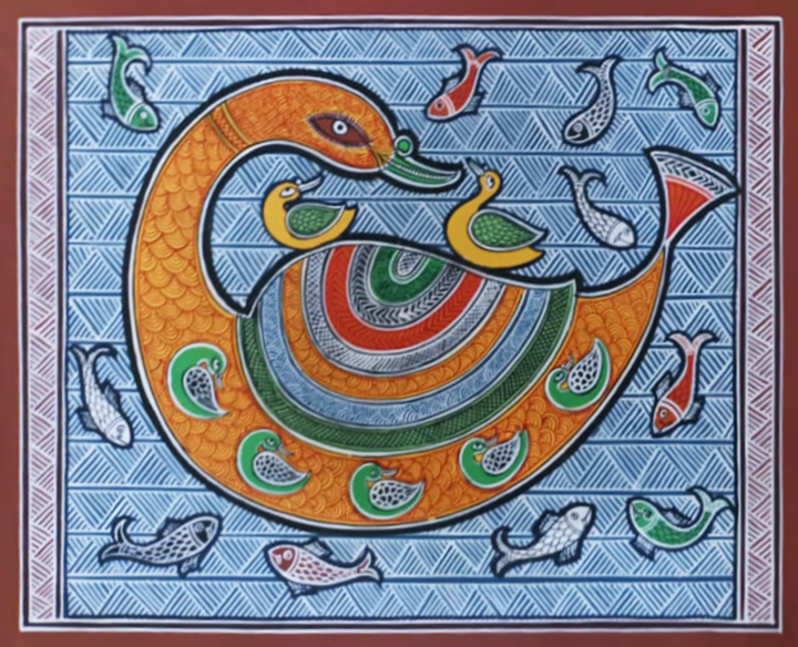 Marine Symphony Mandana Art by Vidya Soni Thumbnail