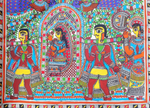 Buy Sita's Vidai in Madhubani Painting 