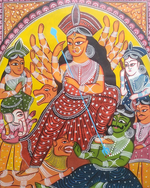 buy Divine Tales of Goddess Durga:Bengal Pattachitra painting