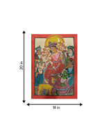 Maa Durga handpainted in Kalighat style for sale