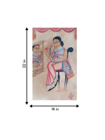 Mirror of Appreciation:Kalighat painting for sale