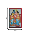 Shiva and Parvati’s Divinity:Bengal Pattachitra, painting for sale