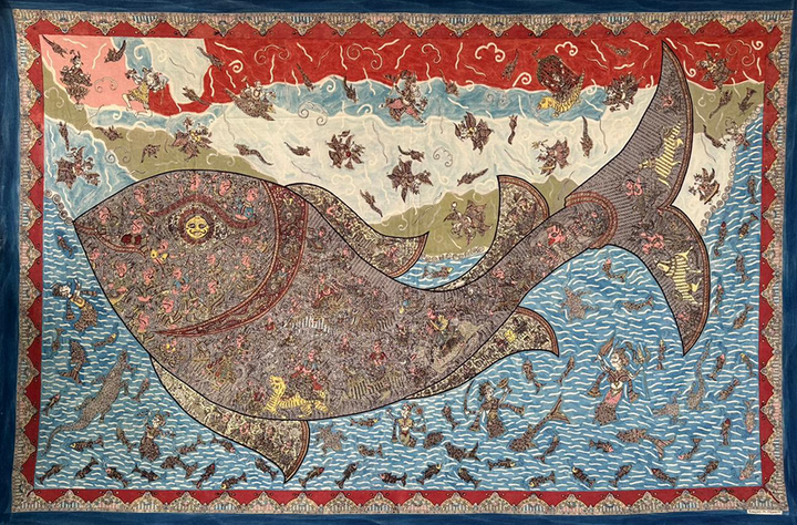 Fish with 8 Mother Goddess: Mata ni Pachedi by Sanjay Chittara Thumbnail
