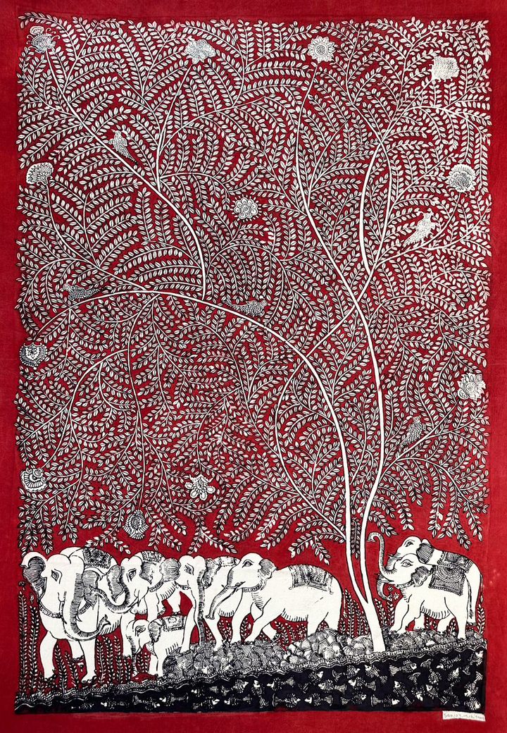 The Royal Voyage of Elephants: Mata Ni Pachedi by Sanjay Chittara Thumbnail