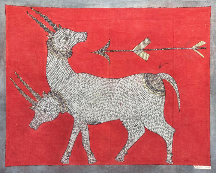 The Mystical Tale of Deer and Arrow: Mata Ni Pachedi by Sanjay Chittara Thumbnail
