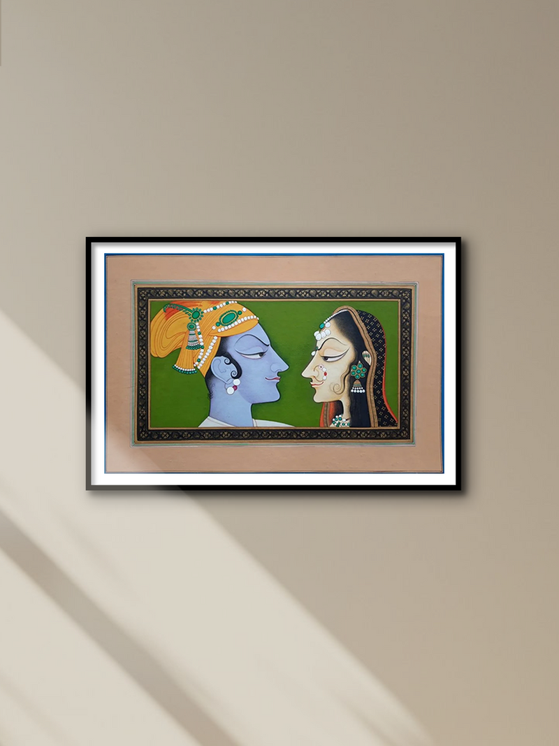 Shop The Tale of Bani and Raja in Miniature Painting by Mohan Prajapati