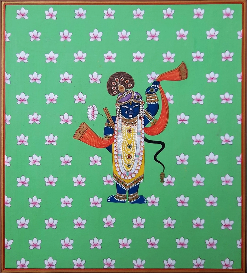 Buy Glory of Sreenathji in Miniature Painting by Mohan Prajapati