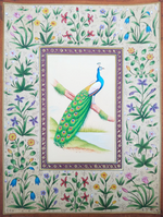 Buy Peacock in Miniautre art by Mohan Prajapati