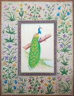 Buy A Grand Peacock in Miniature Art by Mohan Prajapati