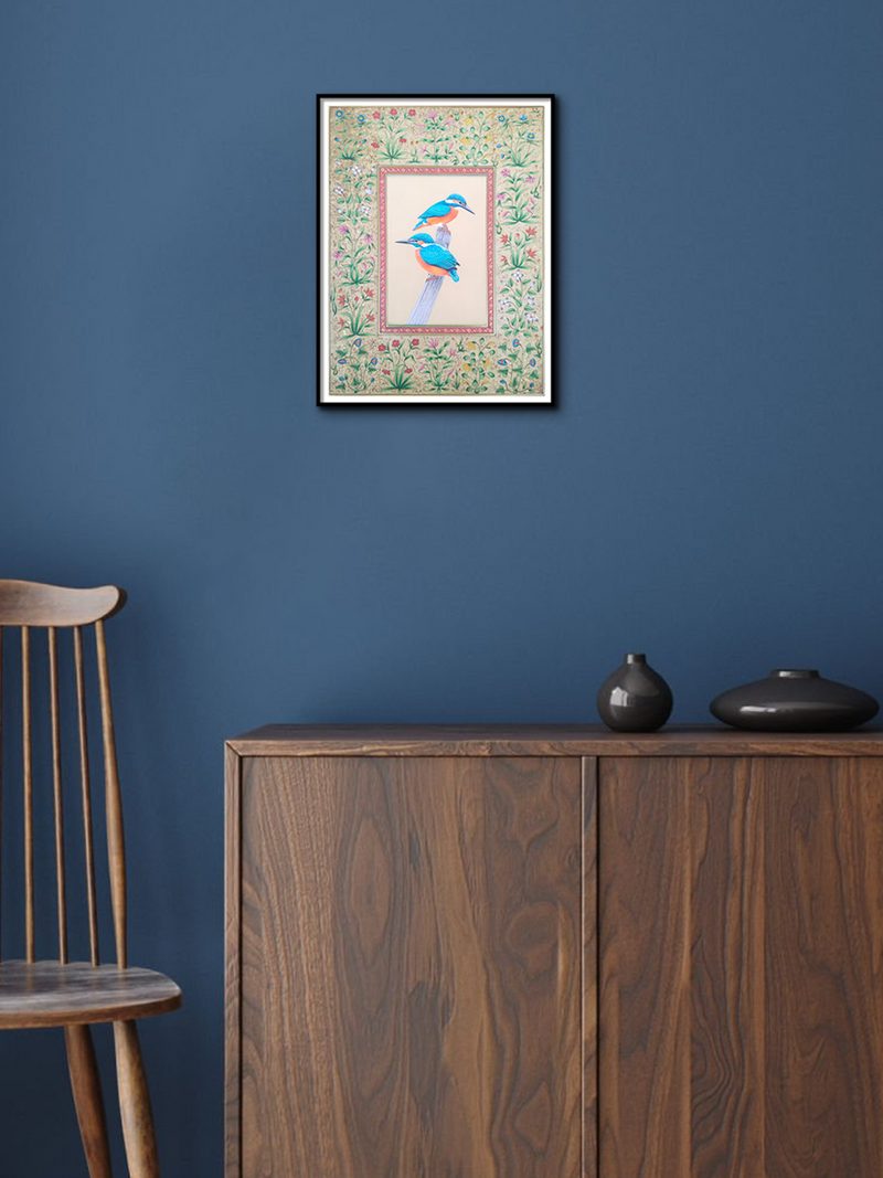 A Duo of Birds: Miniature Art for sale