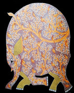 Buy Elephant in Gond art by Manoj Tekam