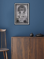 Ganesha in Traditional Mithila Madhubani by Ambika Devi for sale