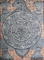 Buy Monochromatic Madhubani Turtle Art by Ambika Devi