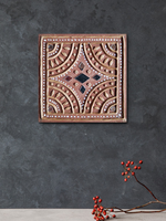  Mandala with star pattern in Mudwork by Nalemitha
