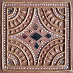  Mandala with star pattern in Mudwork by Nalemitha for Sale