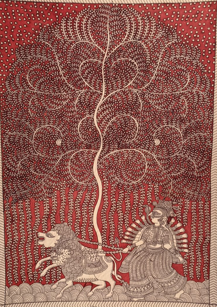 Maa Durga Mata Ni Pachedi By Dilip Chitara For Home Decor Thumbnail