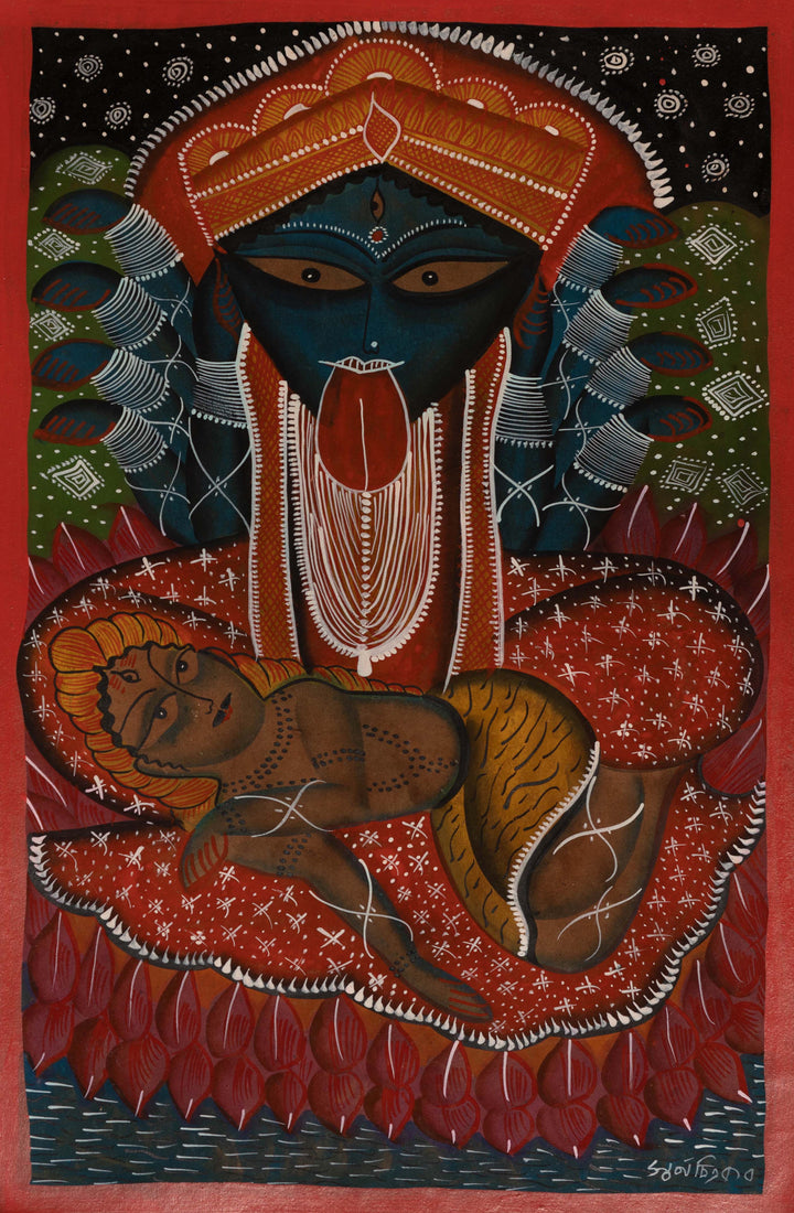 Maa Kali: Bengal Pattachitra by Swarna Chitrakar Thumbnail