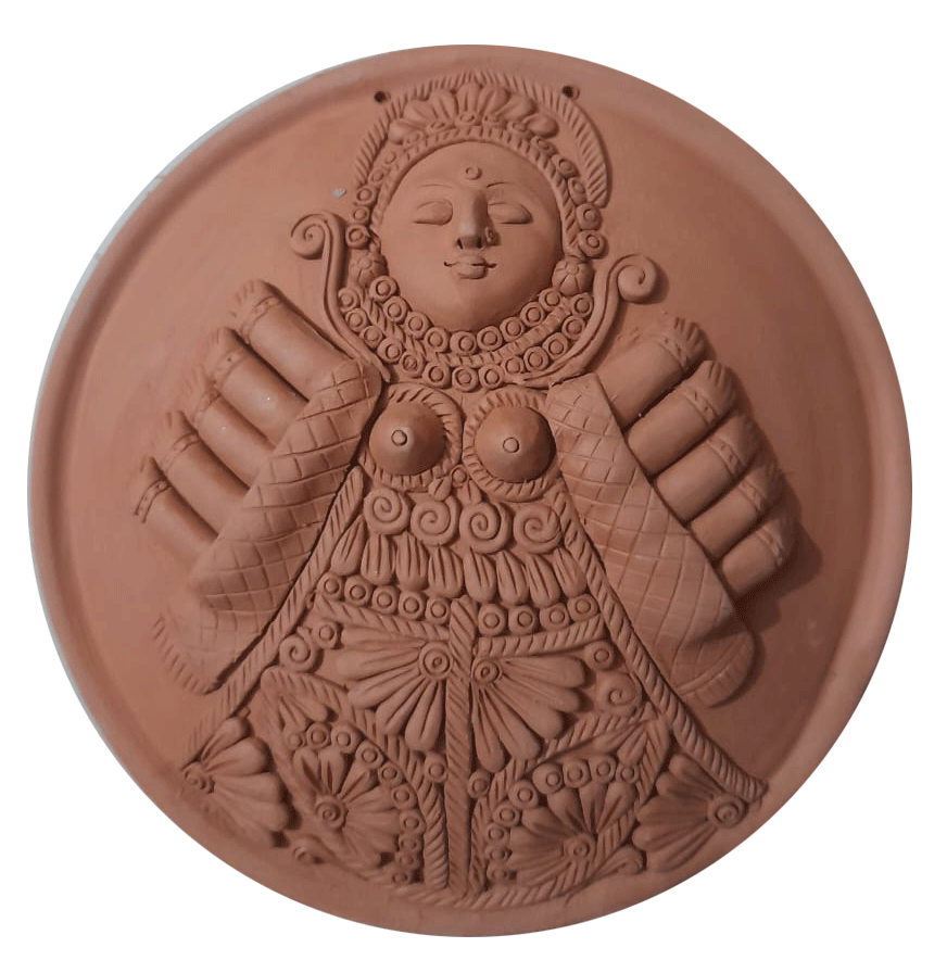 Maa Kali in Terracotta by Dolon Kundu
