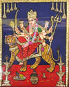 Maa Durga, Tanjore Painting by Sanjay Tandekar
