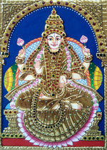 Buy Maa Lakshmi, Tanjore Painting by Sanjay Tandekar