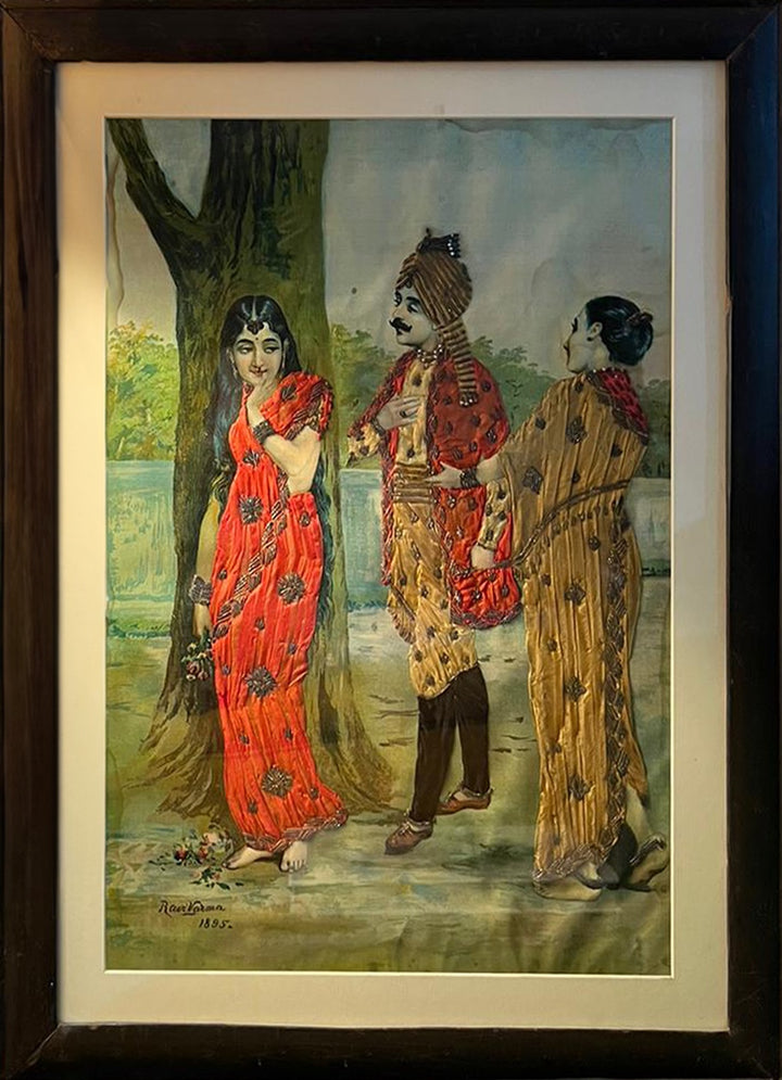 Madalasa Ritudhwaj Oleograph by Raja Ravi Varma (Embellished) Thumbnail